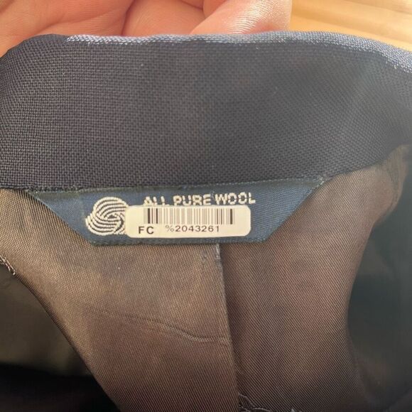 Burberry Suit Jacket Blazer Size 42R Mens Navy Blue Wool Single Vent 2 Button - Picture 14 of 15